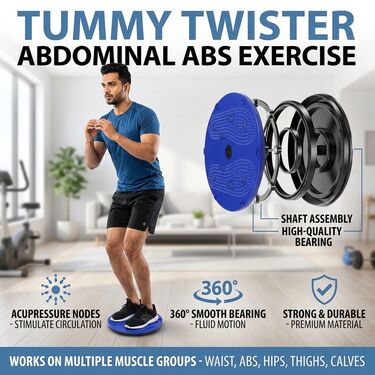 Tummy Twister Board for Waist Trimming (Pack of 1)