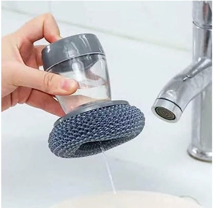 Tar Brush Dish Cleaning Brush with Liquid dispensar (Pack of 2)